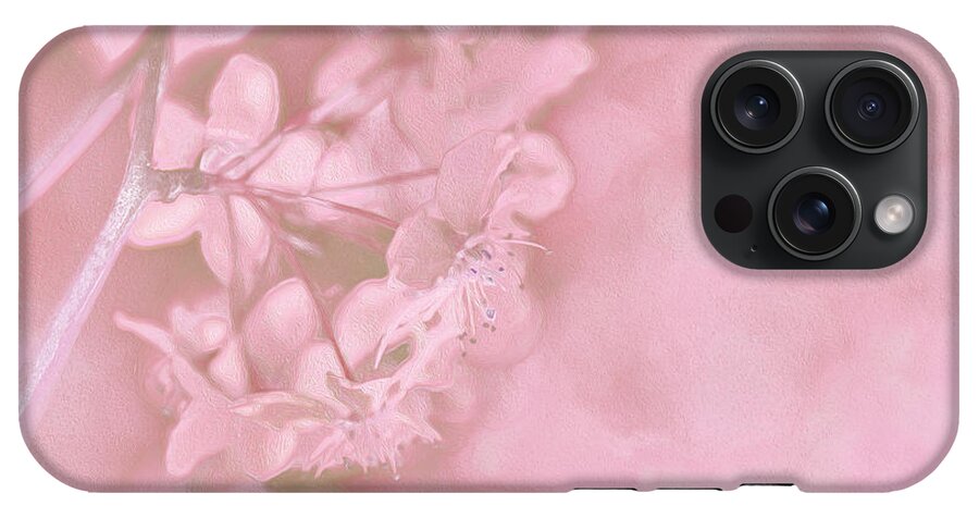 Pink Flowers Background Artistic Backdrop  - Phone Case