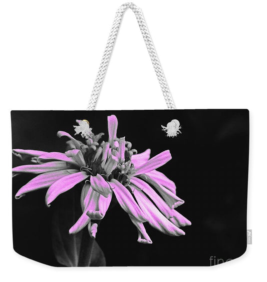 Pink Midnight Flower - Weekender Tote Bag