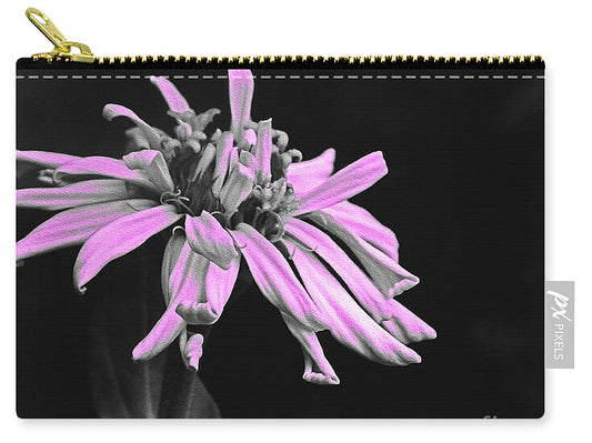 Pink Midnight Flower - Zip Pouch