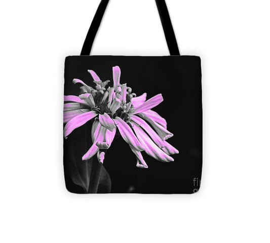 Pink Midnight Flower - Tote Bag