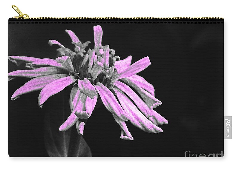Pink Midnight Flower - Zip Pouch
