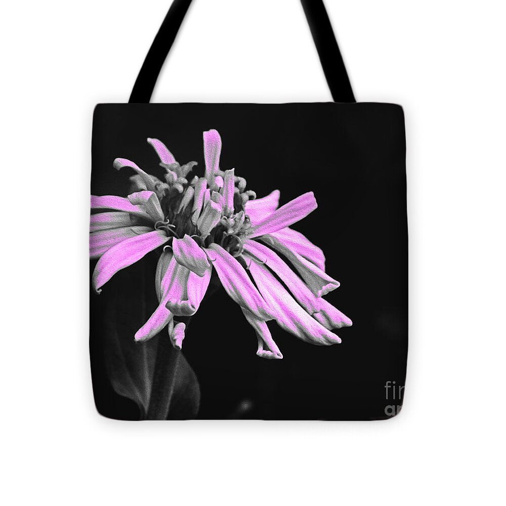 Pink Midnight Flower - Tote Bag