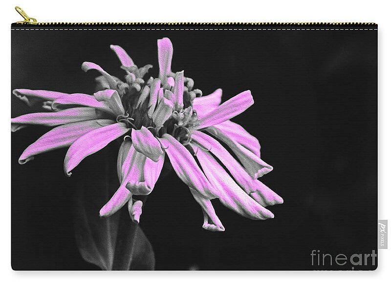 Pink Midnight Flower - Zip Pouch