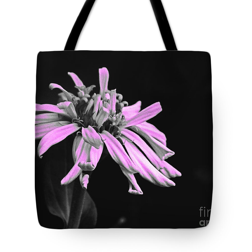 Pink Midnight Flower - Tote Bag