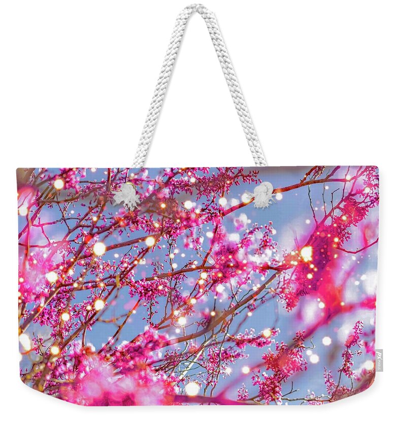 Pink Sparkling Blooms - Weekender Tote Bag