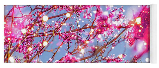 Pink Sparkling Blooms - Yoga Mat