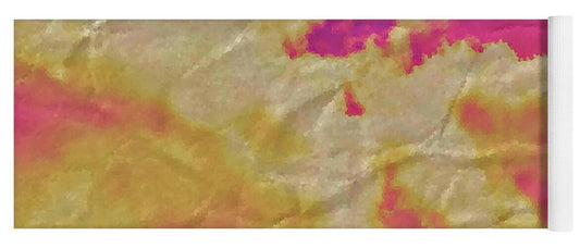 Pink Wrinkled Clouds  - Yoga Mat