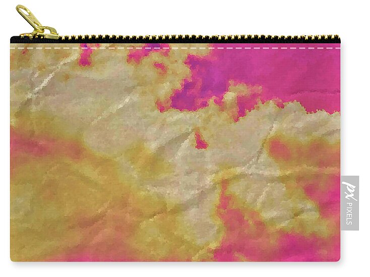 Pink Wrinkled Clouds  - Zip Pouch