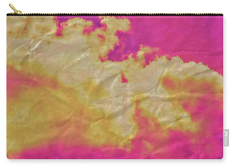 Pink Wrinkled Clouds  - Zip Pouch