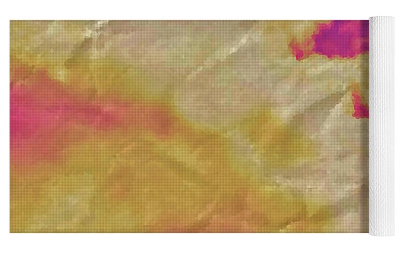 Pink Wrinkled Clouds  - Yoga Mat