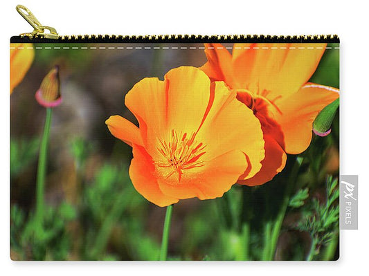 Poppy Flower Hugs - Zip Pouch