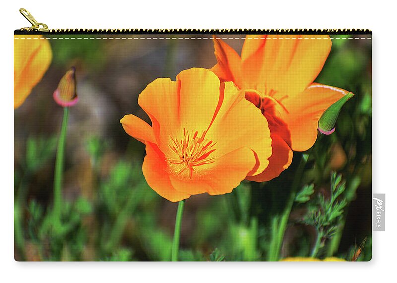 Poppy Flower Hugs - Zip Pouch