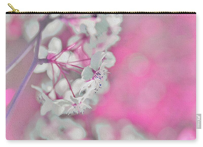 Pretty Pink Backdrop of Flowers  - Zip Pouch