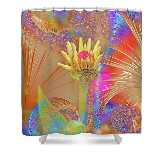 Pucker Upper Flower Abstract - Shower Curtain