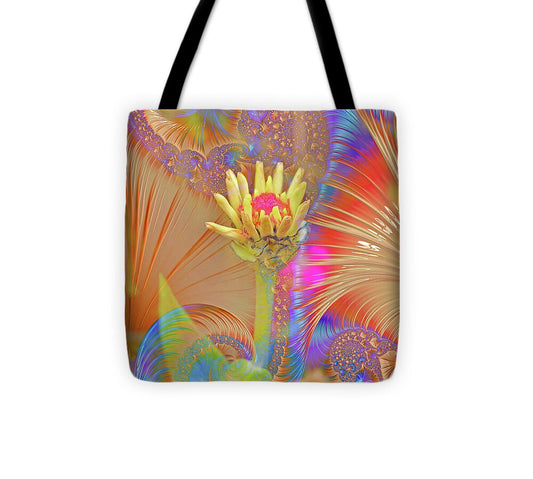 Pucker Upper Flower Abstract - Tote Bag