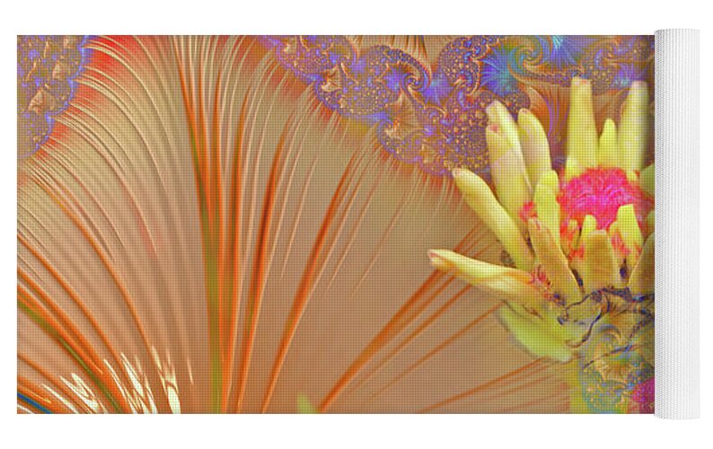Pucker Upper Flower Abstract - Yoga Mat