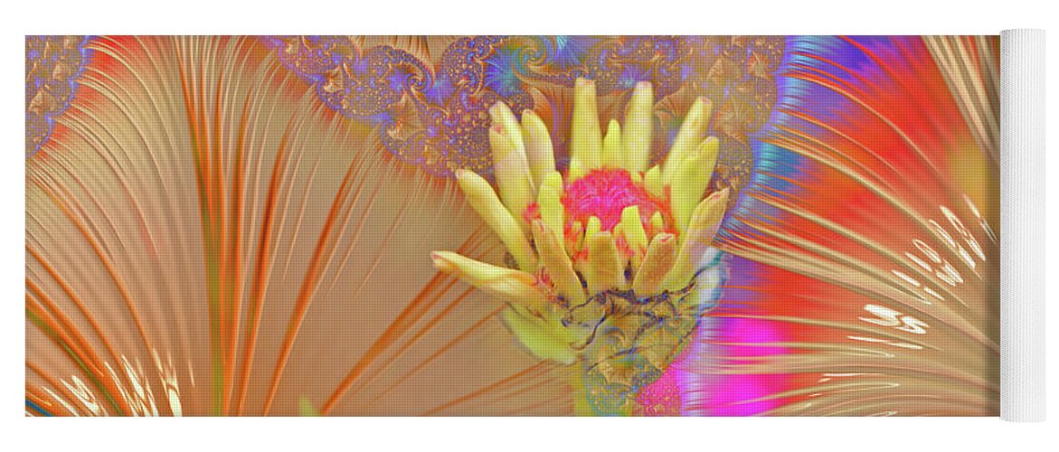 Pucker Upper Flower Abstract - Yoga Mat