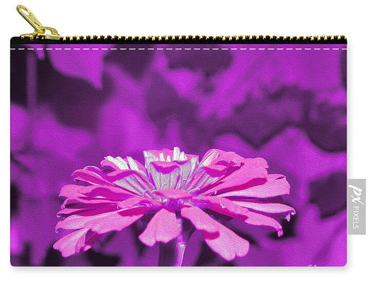 Purple Art Flower - Zip Pouch