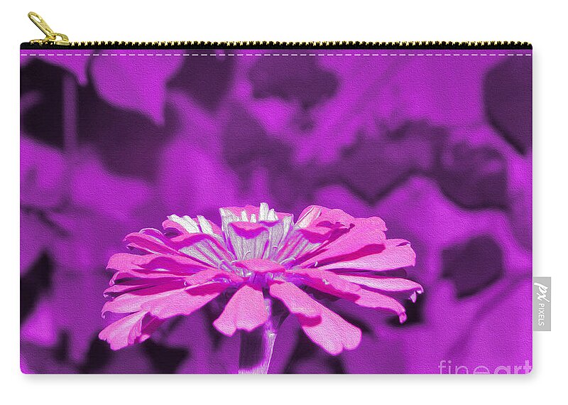Purple Art Flower - Zip Pouch
