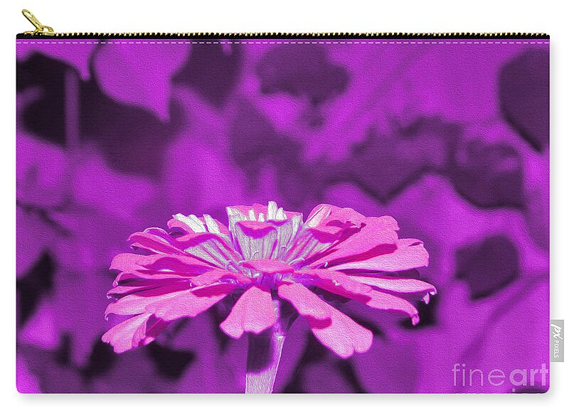 Purple Art Flower - Zip Pouch