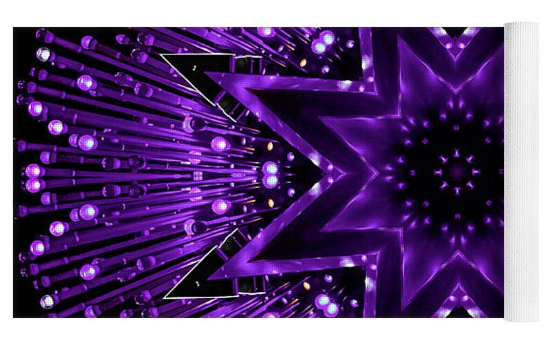 Purple StarsShine Mandala - Yoga Mat