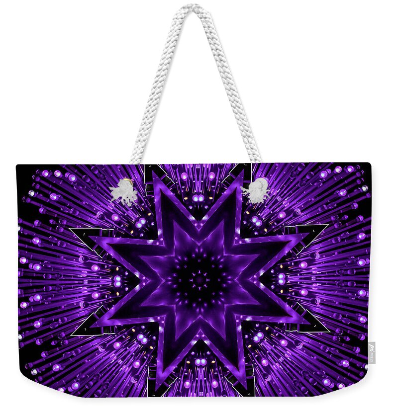 Purple StarsShine Mandala - Weekender Tote Bag