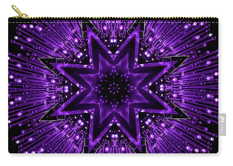 Purple StarsShine Mandala - Zip Pouch