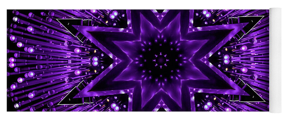 Purple StarsShine Mandala - Yoga Mat