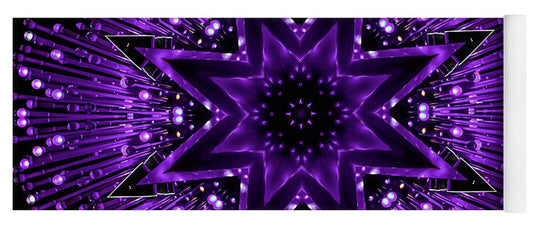 Purple StarsShine Mandala - Yoga Mat