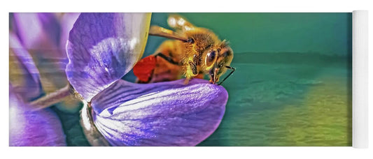Ready for Lift Off from a Purple Flower - Yoga Mat