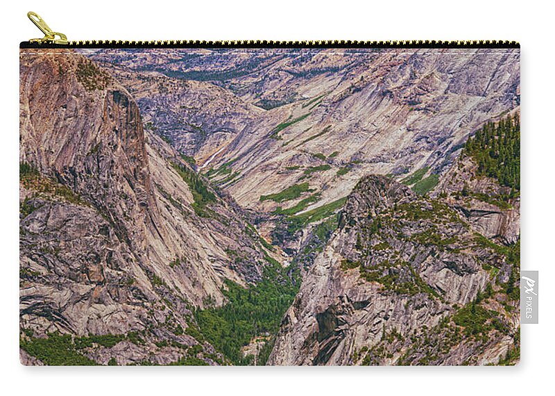 Rocky area from Glacier Point in Yosemite National Park - Zip Pouch