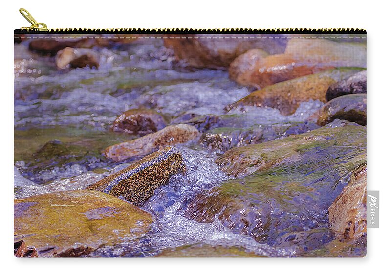 Rushing River and Rocks - Zip Pouch