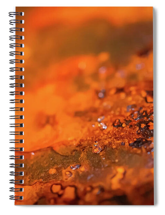 Rusted Close Up Art - Spiral Notebook