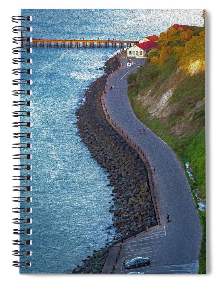 San Francisco Bay Road - Spiral Notebook