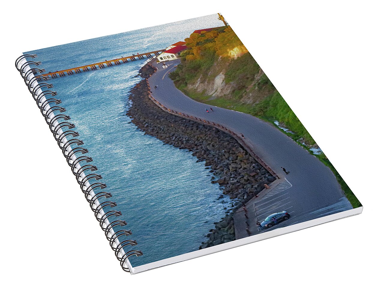 San Francisco Bay Road - Spiral Notebook