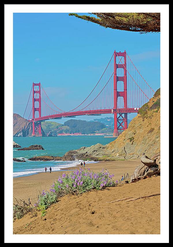 San Francisco Golden Gate at Baker Beach - Framed Print