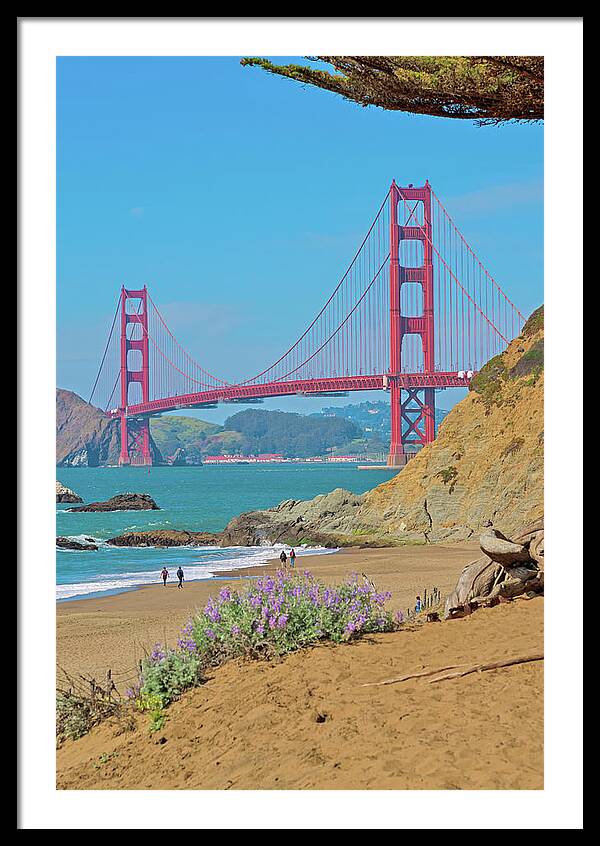 San Francisco Golden Gate at Baker Beach - Framed Print