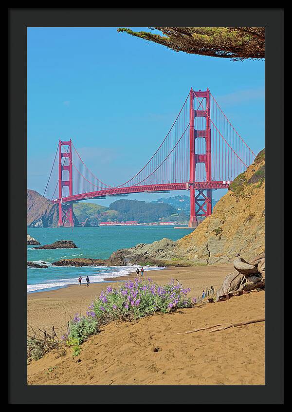 San Francisco Golden Gate at Baker Beach - Framed Print