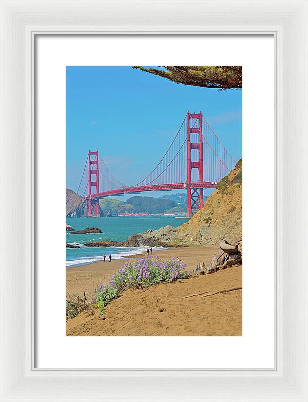 San Francisco Golden Gate at Baker Beach - Framed Print