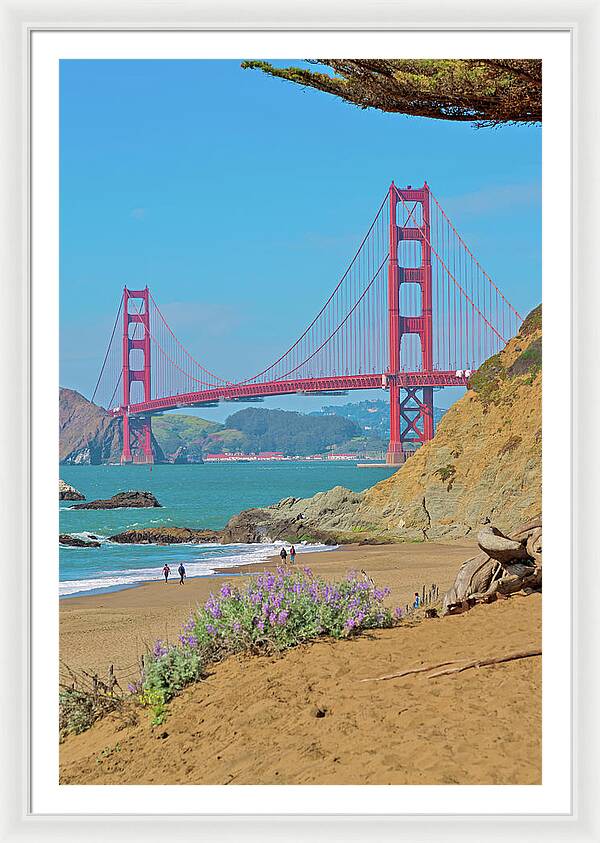 San Francisco Golden Gate at Baker Beach - Framed Print