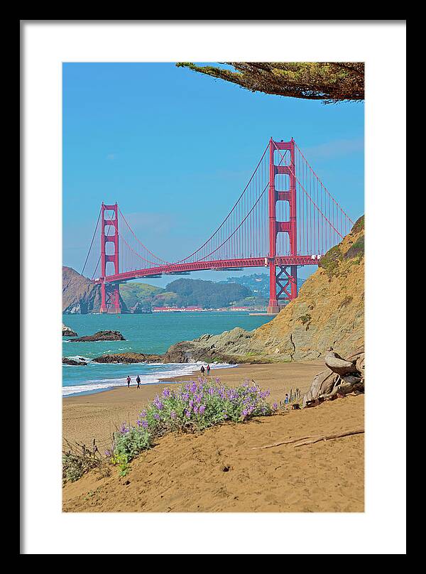 San Francisco Golden Gate at Baker Beach - Framed Print