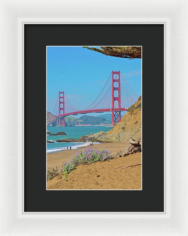 San Francisco Golden Gate at Baker Beach - Framed Print