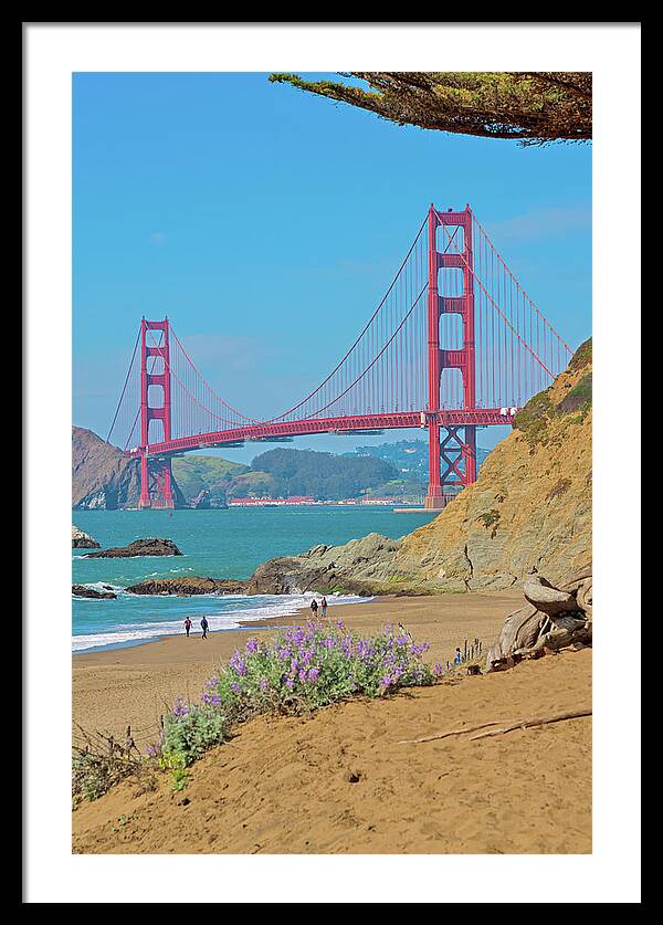 San Francisco Golden Gate at Baker Beach - Framed Print