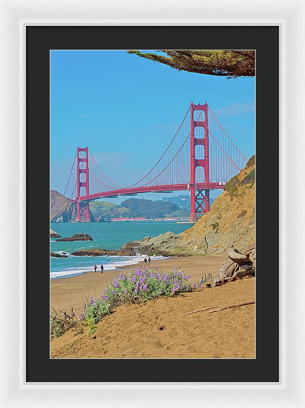 San Francisco Golden Gate at Baker Beach - Framed Print