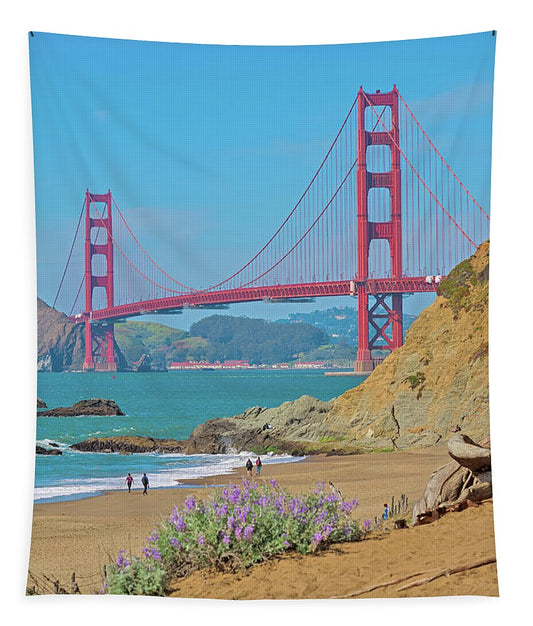 San Francisco Golden Gate at Baker Beach - Tapestry