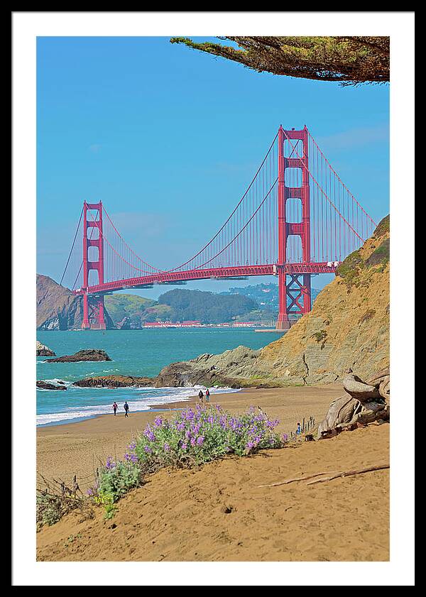 San Francisco Golden Gate at Baker Beach - Framed Print