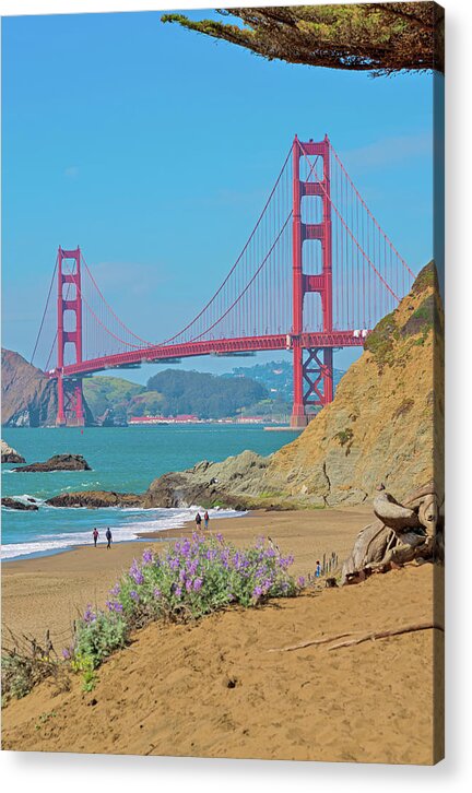 San Francisco Golden Gate at Baker Beach - Acrylic Print