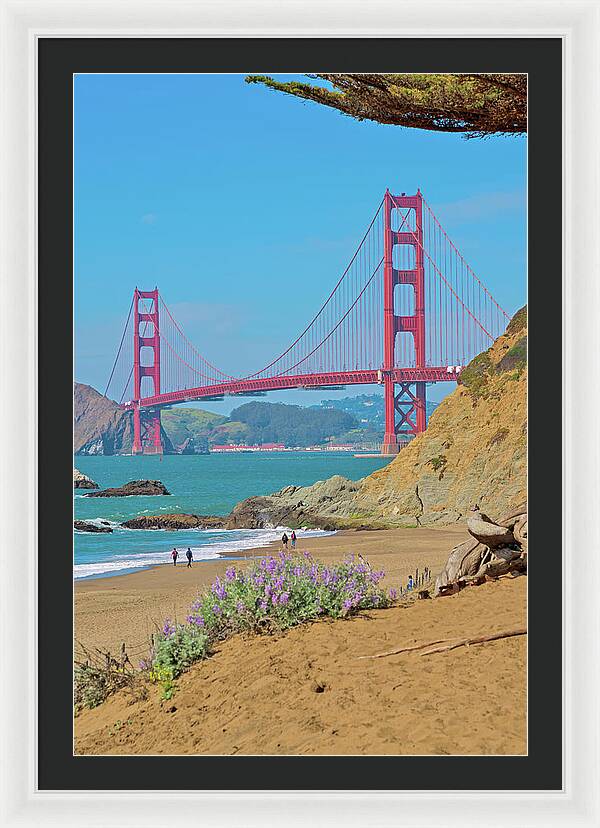 San Francisco Golden Gate at Baker Beach - Framed Print