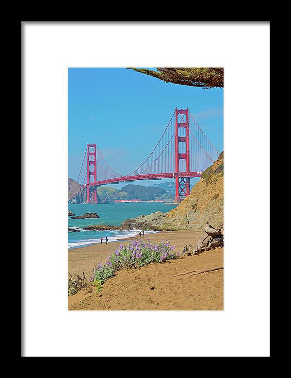 San Francisco Golden Gate at Baker Beach - Framed Print