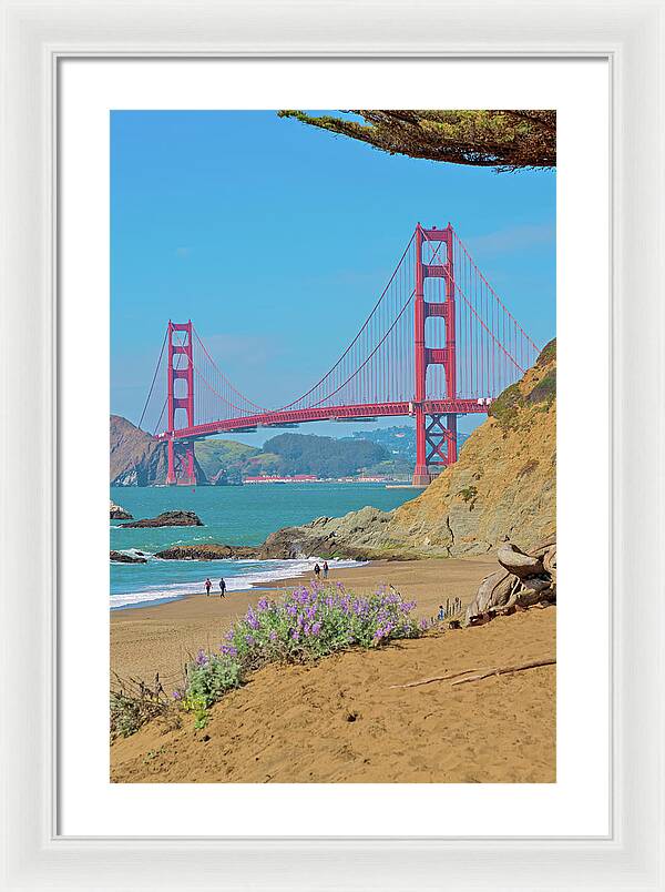 San Francisco Golden Gate at Baker Beach - Framed Print
